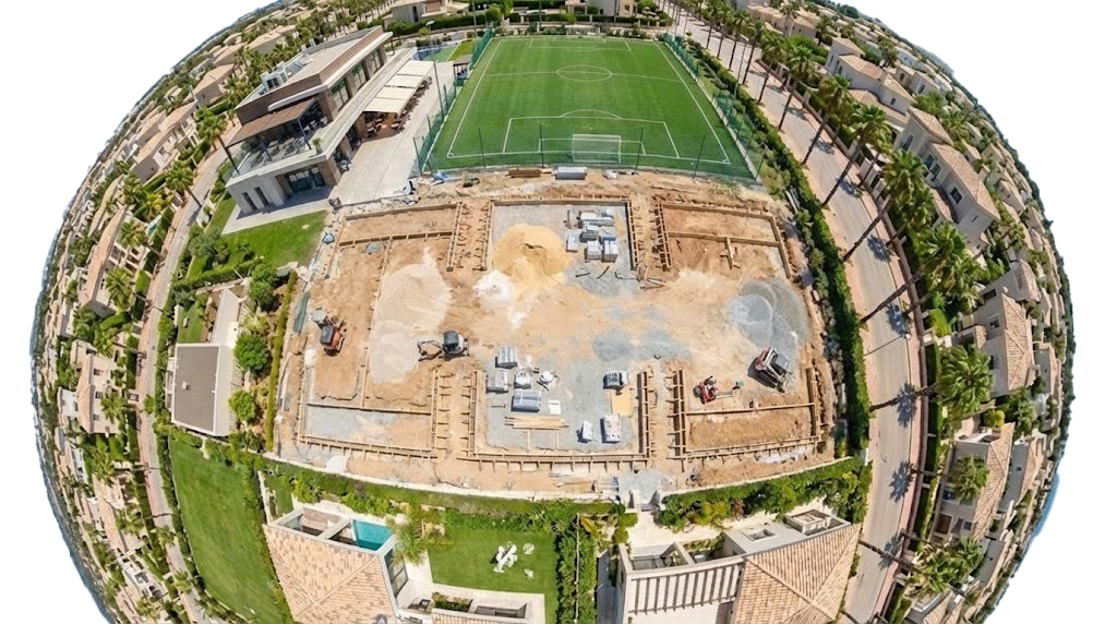 Padel court 3 Before transformation where padel court construction uae must begin with planning, leveling, and drainage preparation. copy