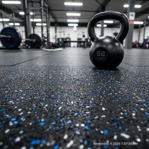 rubber flooring installation UAE by almustaqbal alsarea